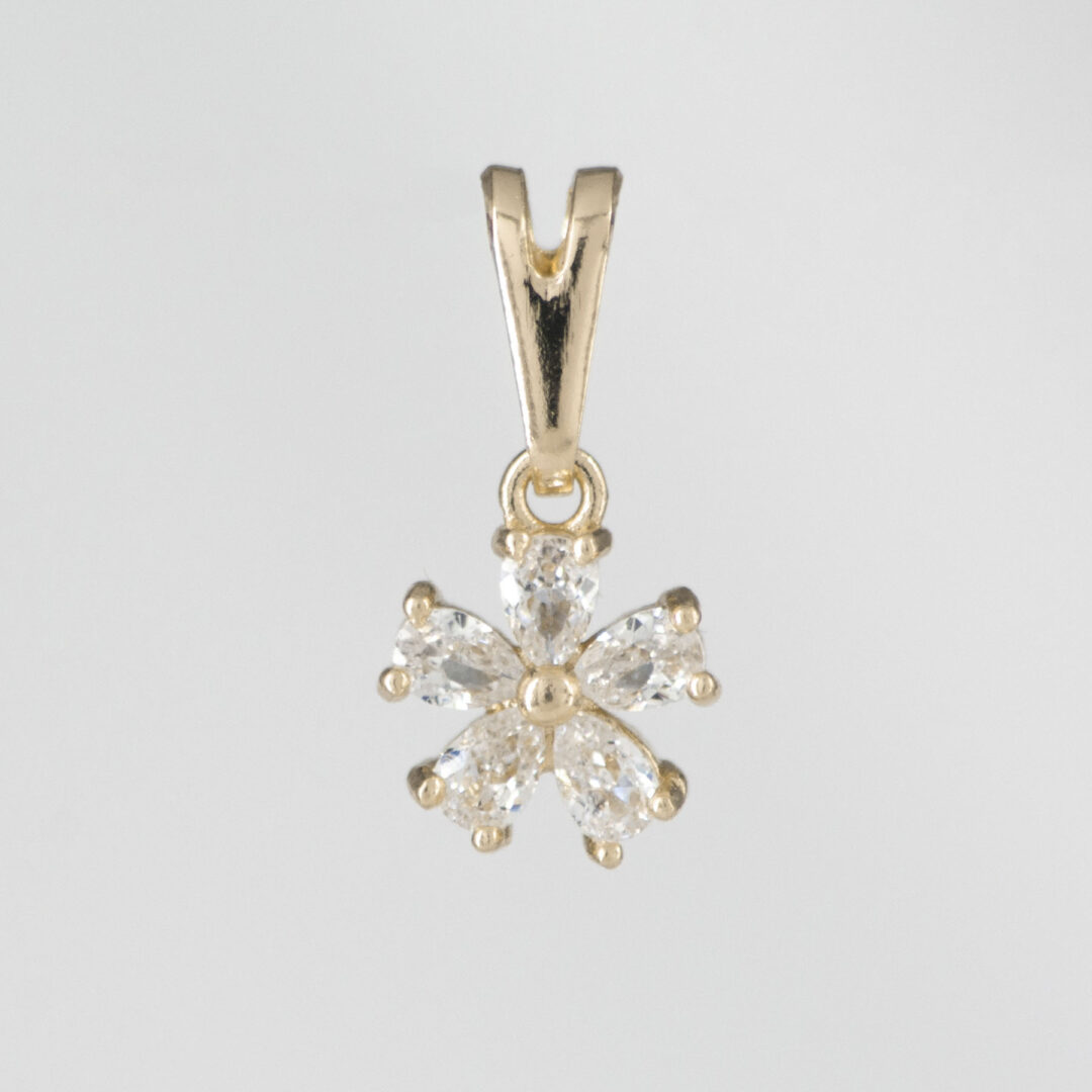 DIJE FLOR CRISTAL